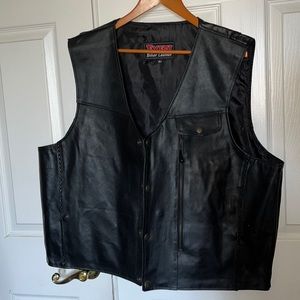 EVENT BIKER LEATHER VEST